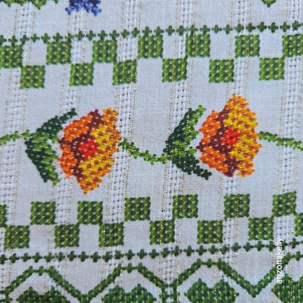 NWOT FARM Rio Sarong Needlepoint Print Fruits & Flowers Scarf - Picture 13 of 16